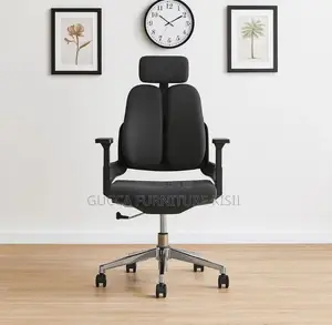 Office Chair; Dual Orthopedic Fabric Office Chair