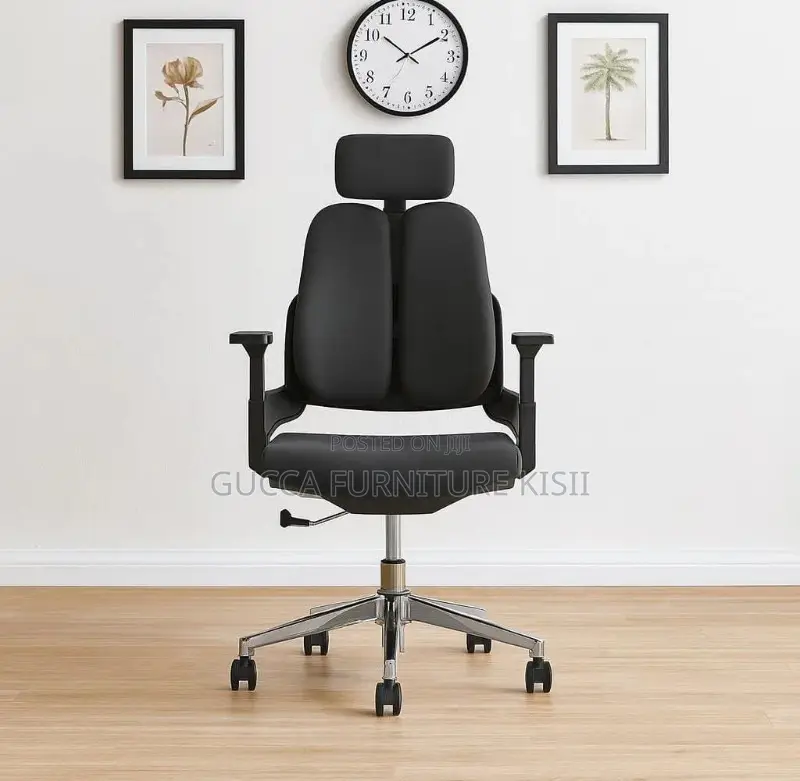 Office Chair; Dual Orthopedic Fabric Office Chair