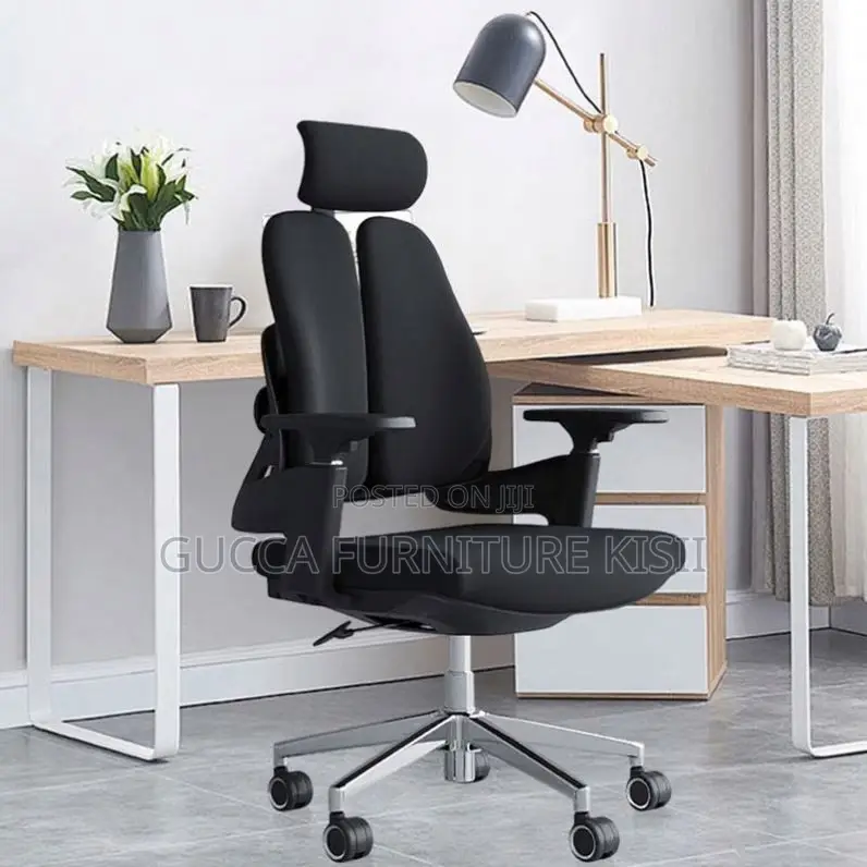 Office Chair; Dual Orthopedic Fabric Office Chair