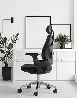 Office Chair; Dual Orthopedic Fabric Office Chair