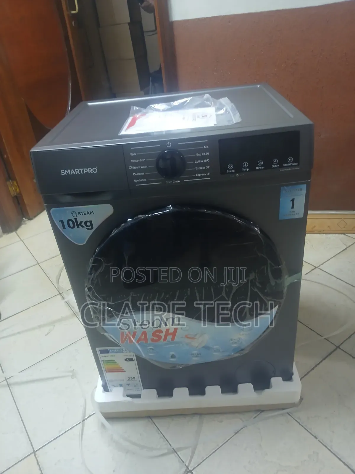 SmartPro 10KG Washing Machine – Powerful Wash Spin