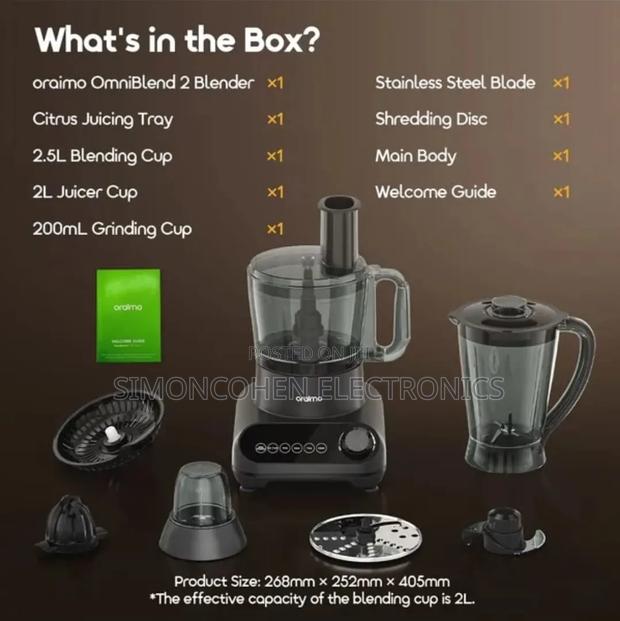 Oraimo Omniblend 5-in-1 Multifunctional Blender - thumbnail 2