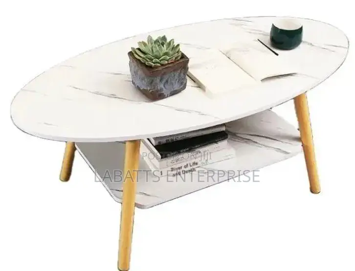 Executive MDF Marble Coffee Table / Bed Side