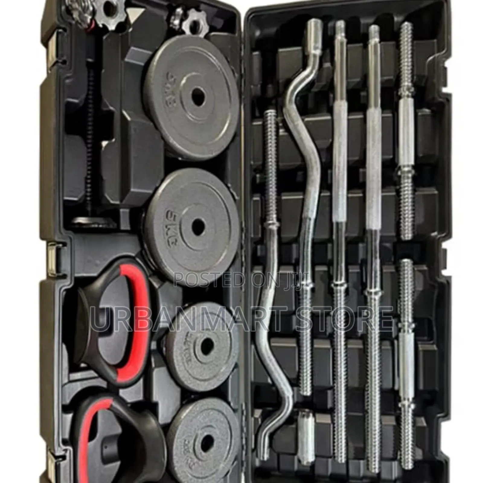 York 58KG Adjustable Dumbbells Barbell Weight Set