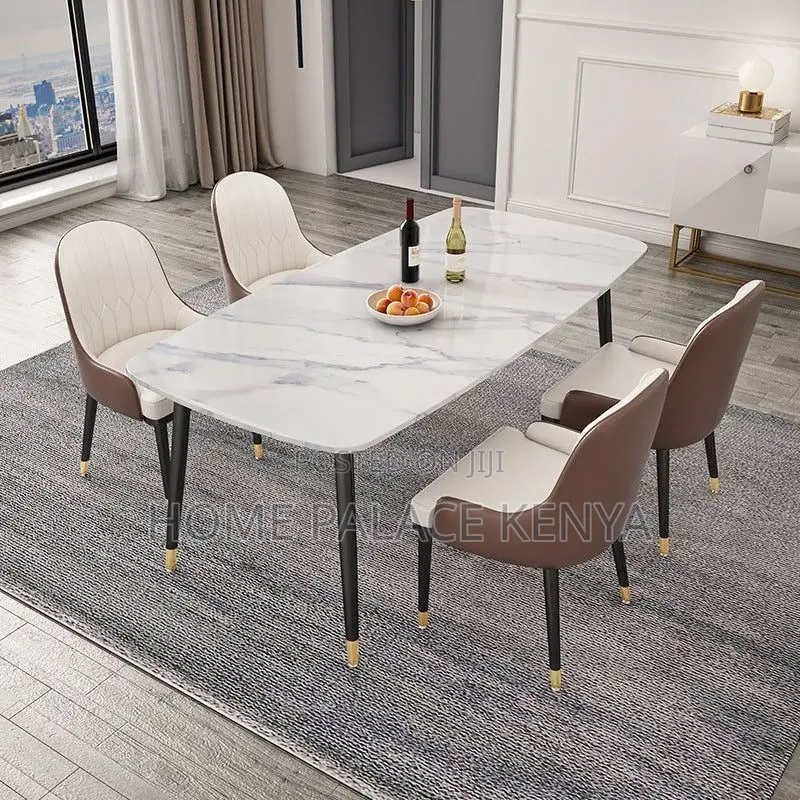 Dining Set; Luxury Modern Dining Set With Stylish Table