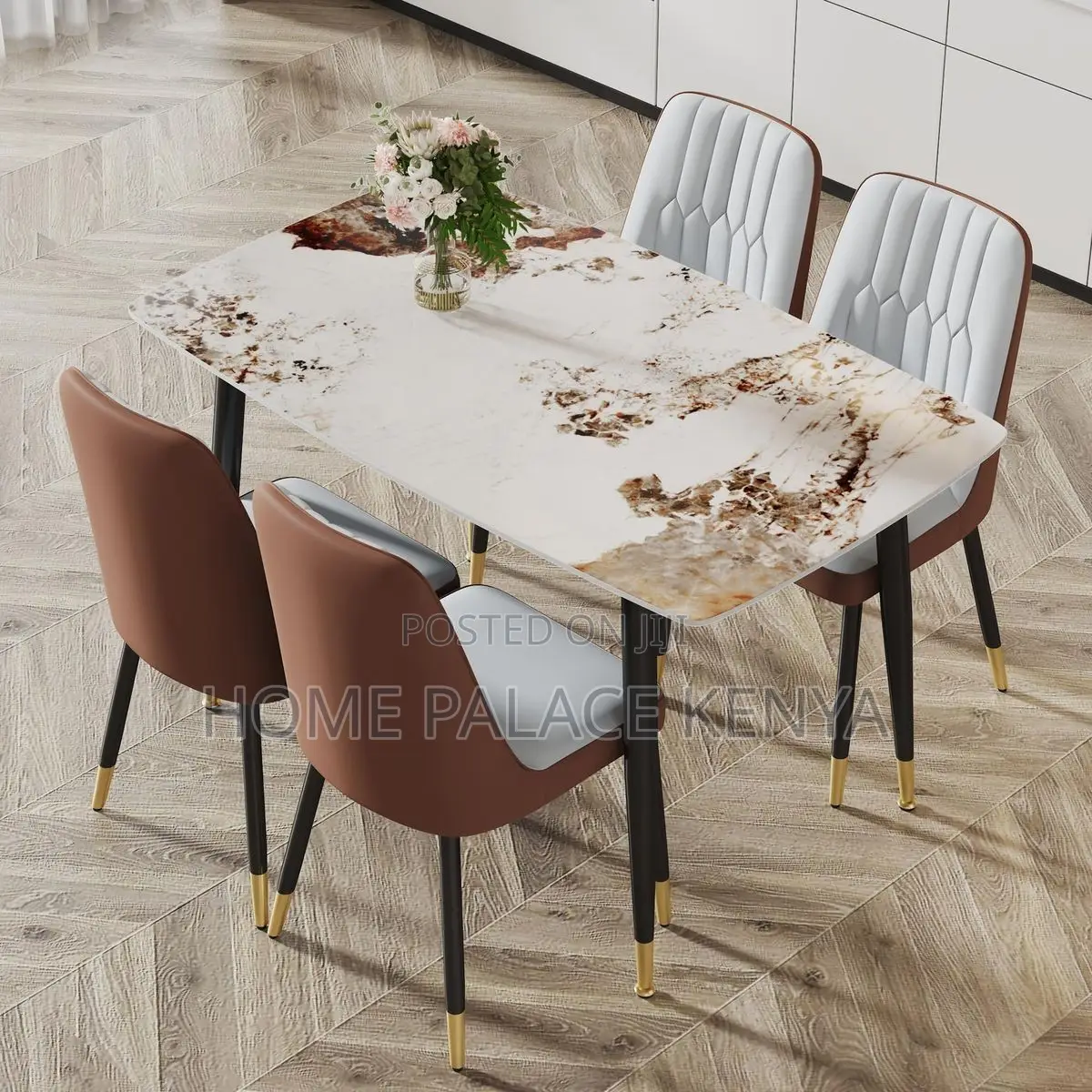 Dining Set; Luxury Modern Dining Set With Stylish Table