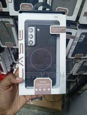 Phone Case Packaged in Box Labeled for the Samsung Galaxy S22