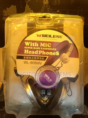 Weile With Mic Super Bass Earphones Headphones