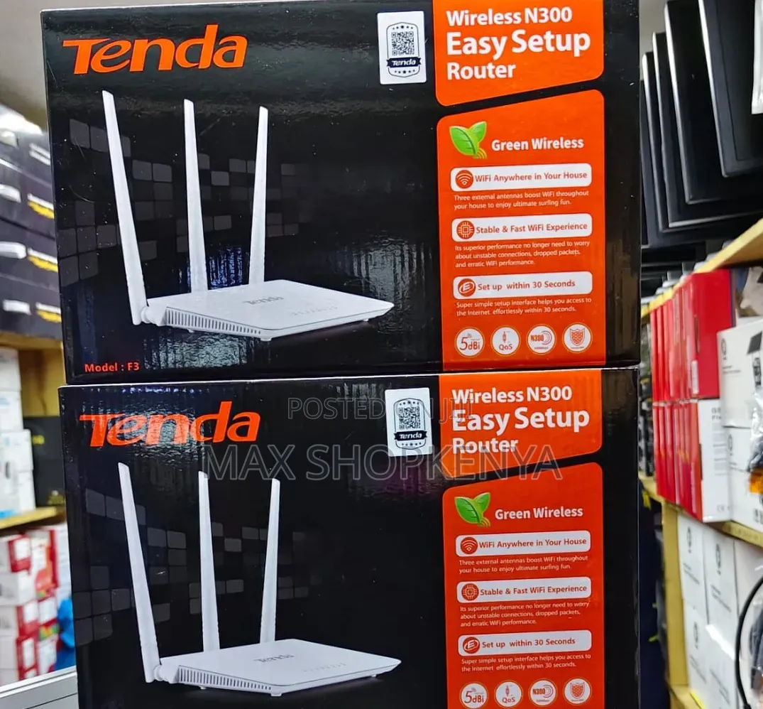 Tenda F3 Wireless Router With 3 External Antennas
