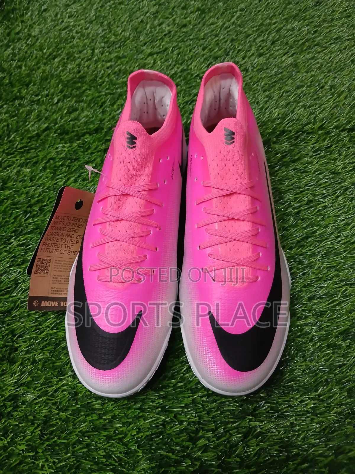 Nike Air Zoom Pink AtomKit Vapor VXII Turf Football Boots