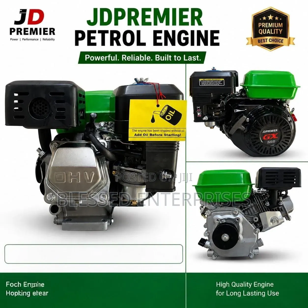New Arrival Premier JD Premier Petrol Engine Machine
