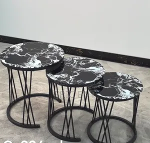 3 in 1 Executive Table (Glass Effect)