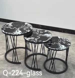 3 in 1 Executive Table (Glass Effect)