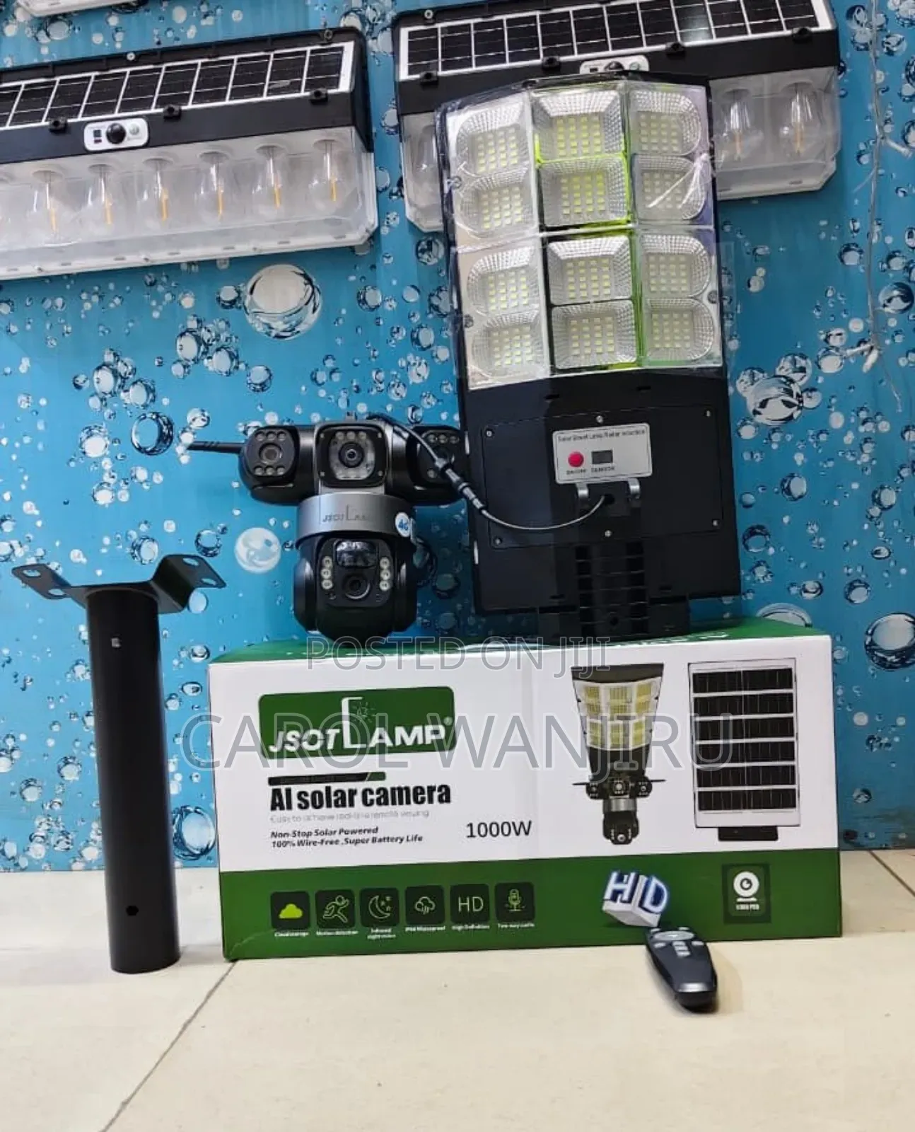New 1000W Ai Solar Camera With Steet Light/1000w Ai Camera With Light