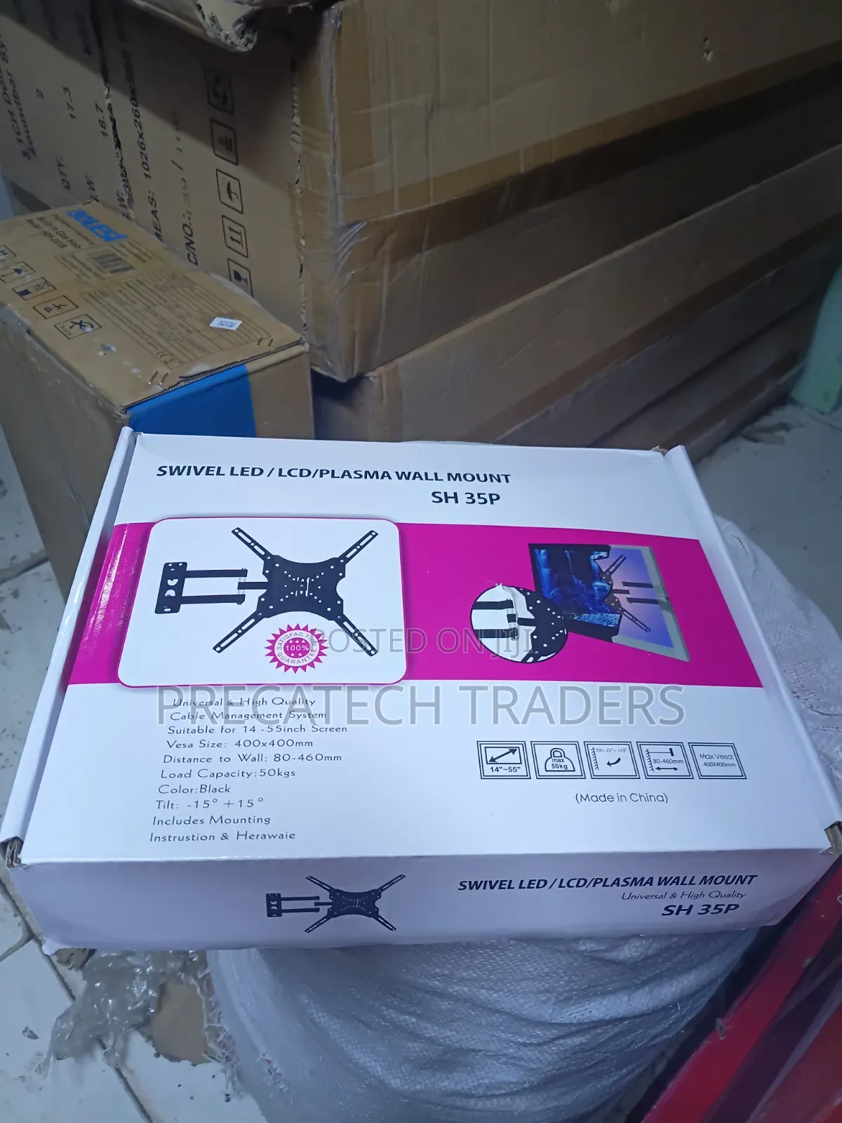Heavy Duty TV Wall Mount Bracket – 50KG Capacity