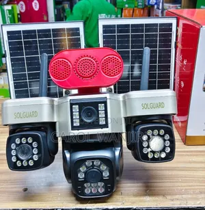 Four Lens 4G PTZ Solar Camera With High Siren Alarm/Ai Solar Camera
