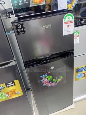 Von Double Door Fridge 125Litres Direct Cool