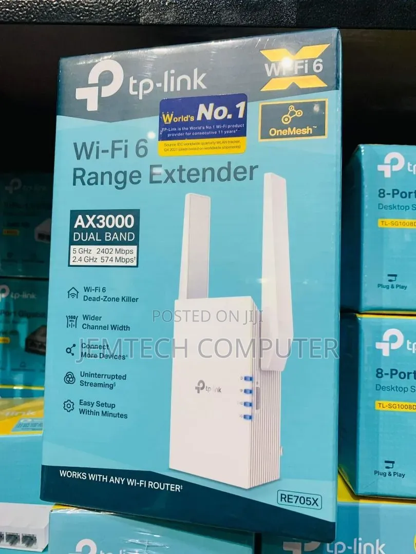 TP-Link RE705X | AX3000 Mesh WiFi 6 Extender
