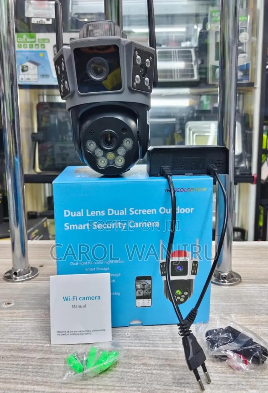 Dual Lens ,Dual Screen Outdoor Smart Wifi Security Camera