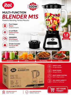 Itel Blender M1S 6 Stainless Steel Blade, Pure Copper