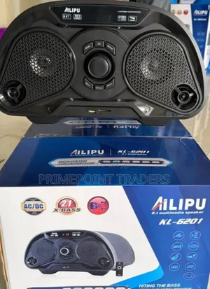 Ailipu 6201 2.1 Channel Boombox With Built-in Speakers