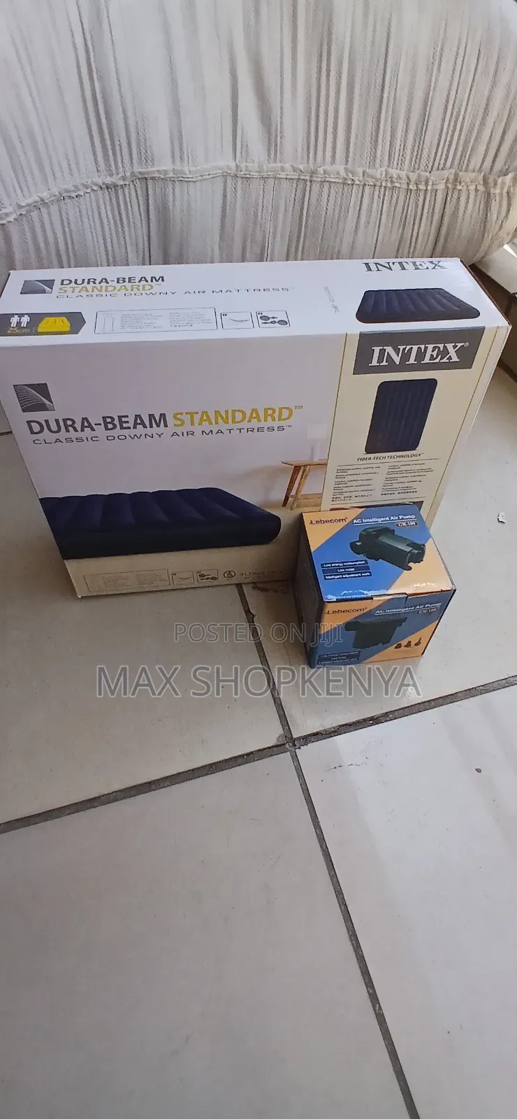 Intex Inflatable Air Mattress 4*6 – Comfortable Sleeping Bed