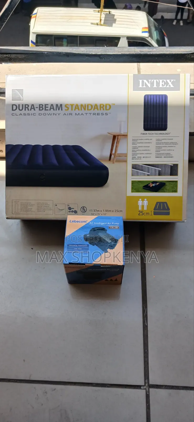 Intex Inflatable Air Mattress 4*6 – Comfortable Sleeping Bed