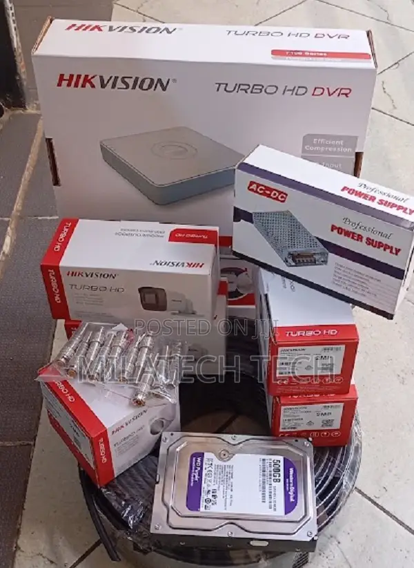 4 Channel Hikvision Home CCTV Kit | Complete Security Camera System