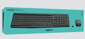 Logitech MK235 Wireless Keyboard Mouse Combo - Black