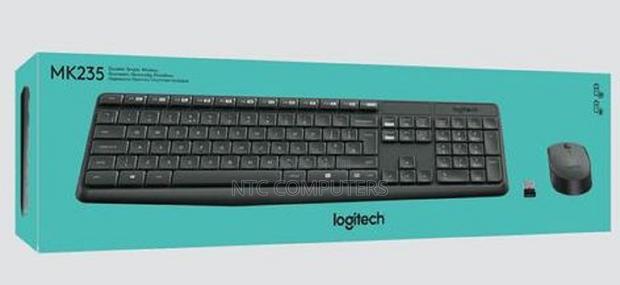 Logitech MK235 Wireless Keyboard Mouse Combo - Black - main view