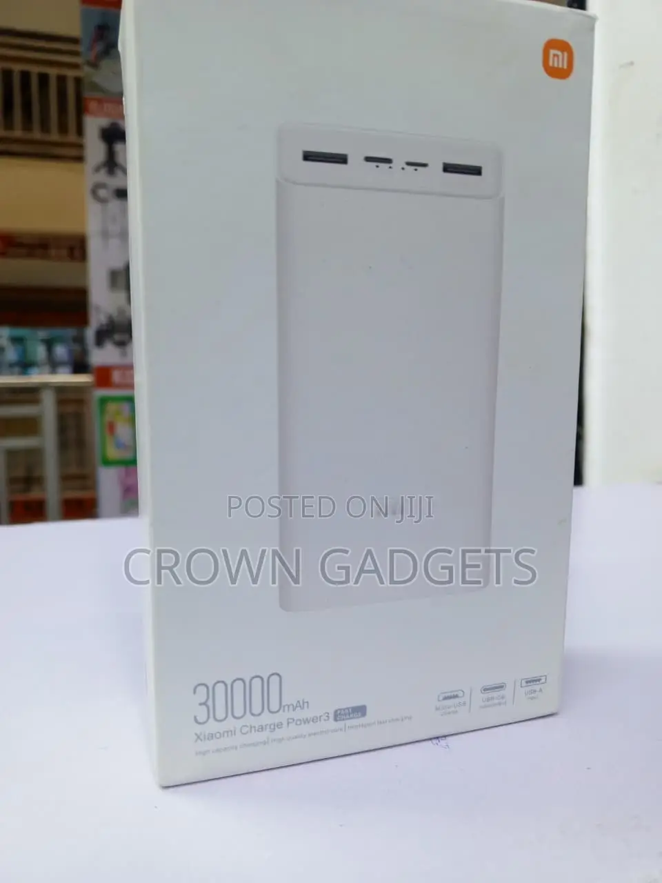 Mi 30000mAh Power Bank USB Portable Phone Charger
