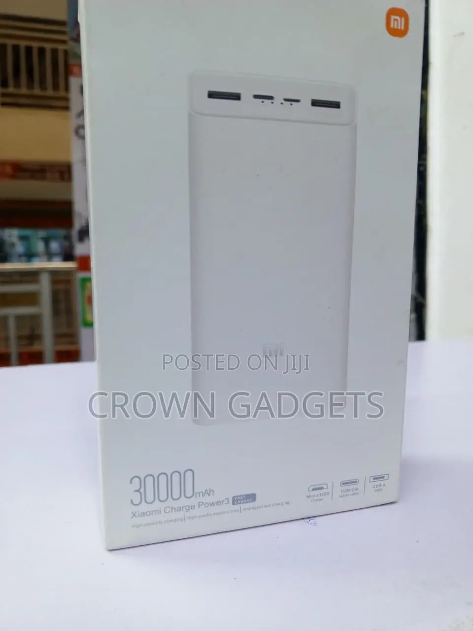 Mi 30000mAh Power Bank USB Portable Phone Charger