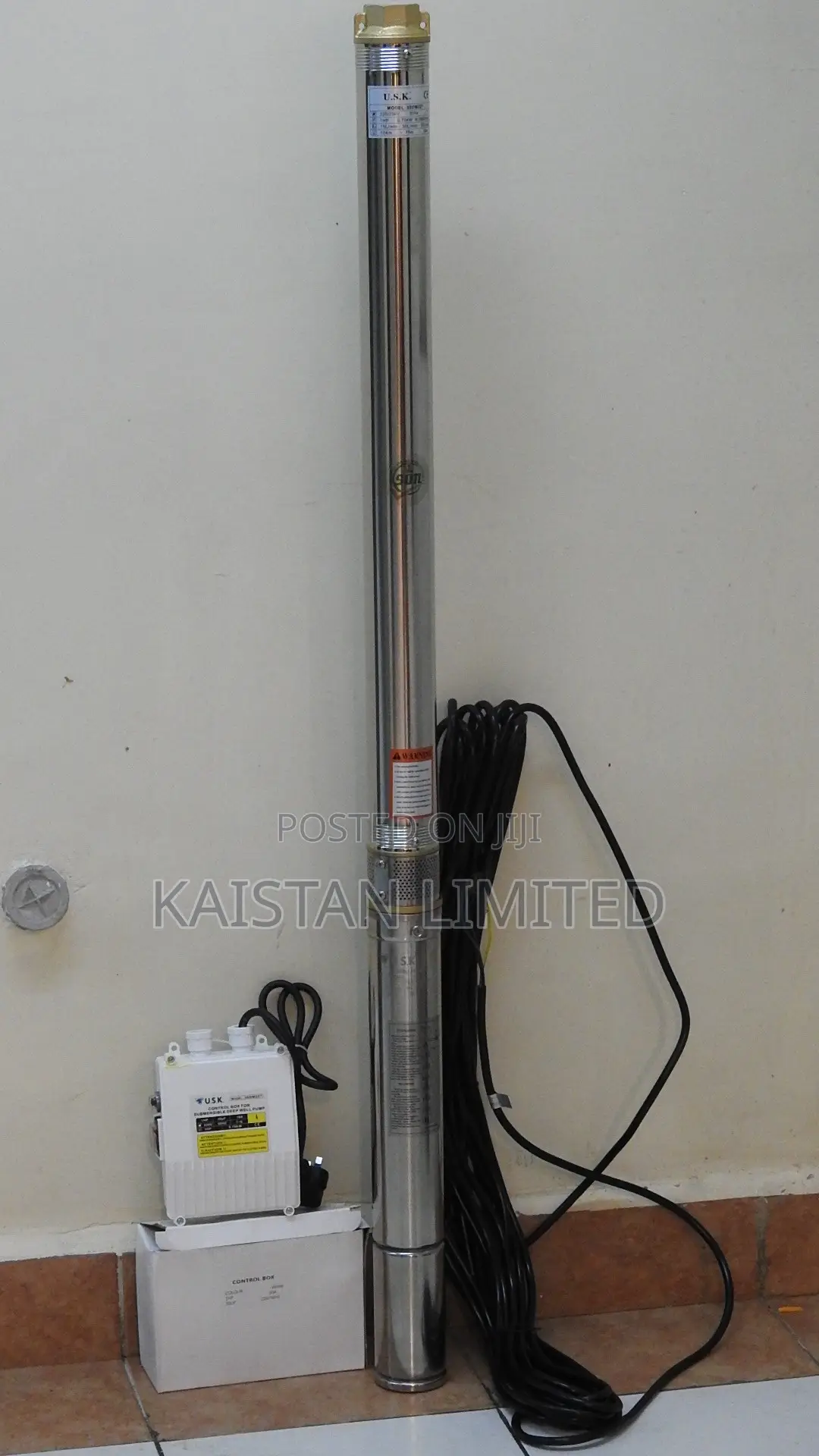 750W Borehole Submersible Pump 1HP – 126M Max Head | 1.25 Inch