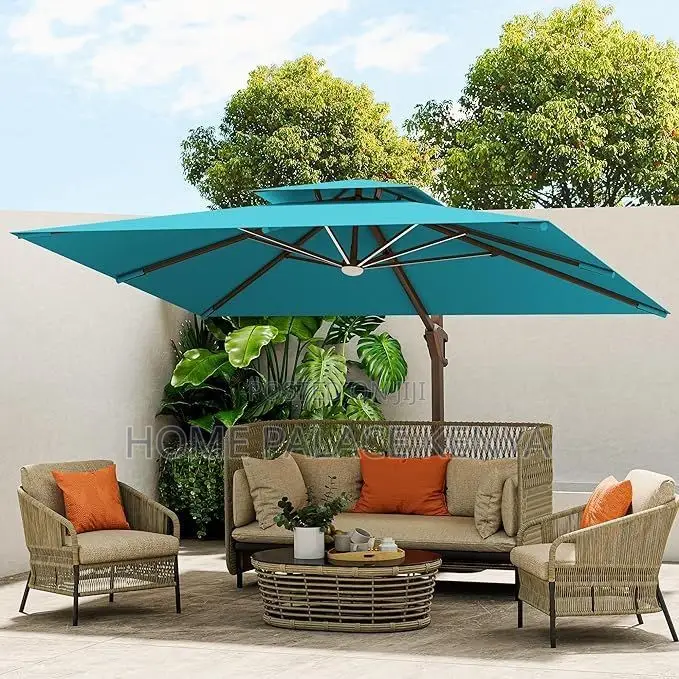 Outdoor Umbrella; Premium Patio Garden Umbrella for Outdoor Seats