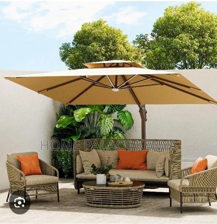 Outdoor Umbrella; Premium Patio Garden Umbrella for Outdoor Seats