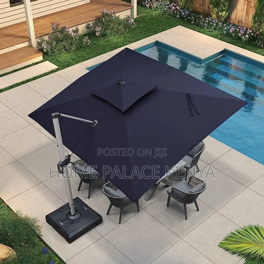 Outdoor Umbrella; Premium Patio Garden Umbrella for Outdoor Seats