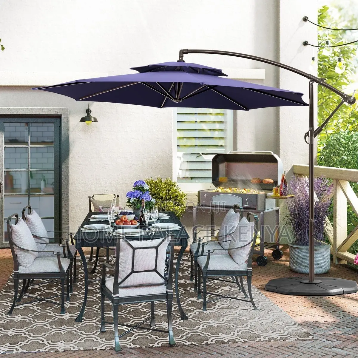 Outdoor Umbrella; Premium Patio Garden Umbrella for Outdoor Seats