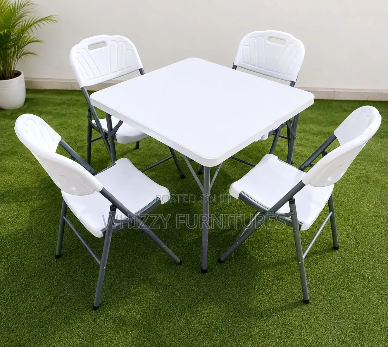 Foldable Table 4 Chairs _Heavy Duty