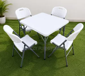 Foldable Table 4 Chairs _Heavy Duty