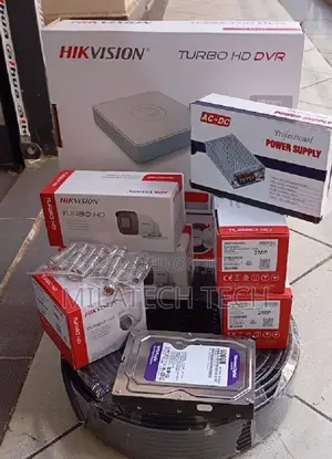 Hikvision 4 Channel CCTV Set | 4 HD Cameras + DVR + Accessories