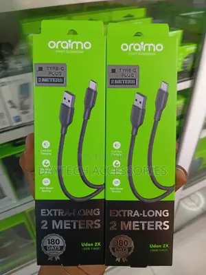 Oraimo Udon 2X 2-Meter USB-A to Type-C Fast-Charging Data Cable.
