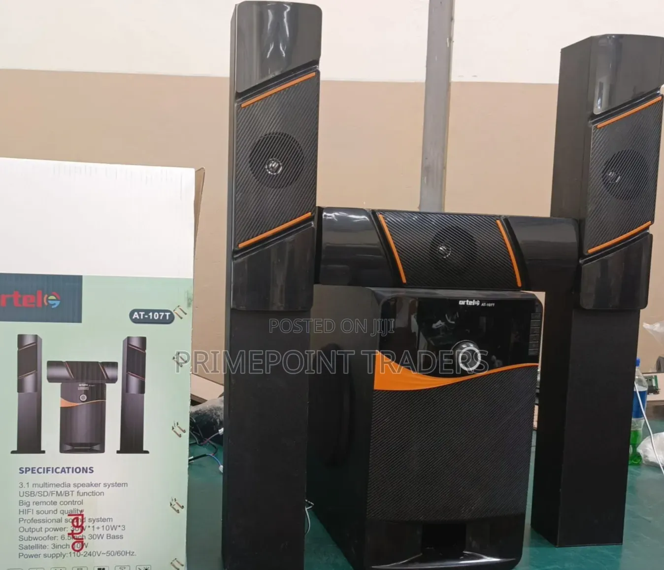 Artel AT-107 Tall Boy Multimedia Speaker System