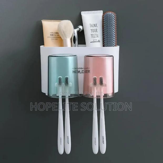 Wall Mounted Multifunctional Toothbrush Dispenser - thumbnail 3