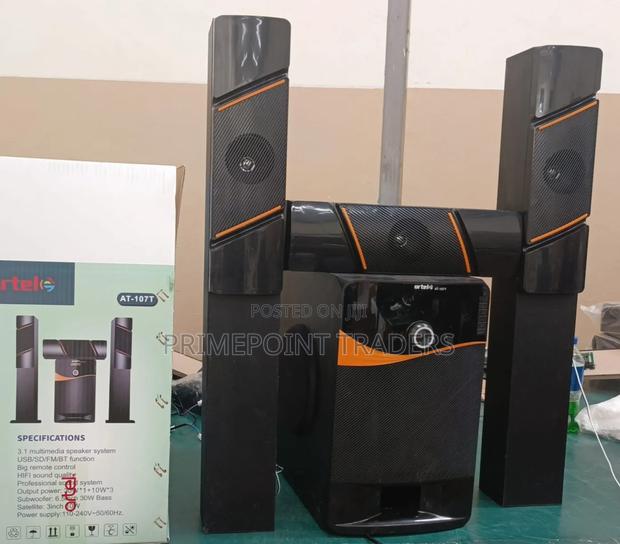 Artel AT-107 Powerful Tall Boy Home Theater Speaker - main view
