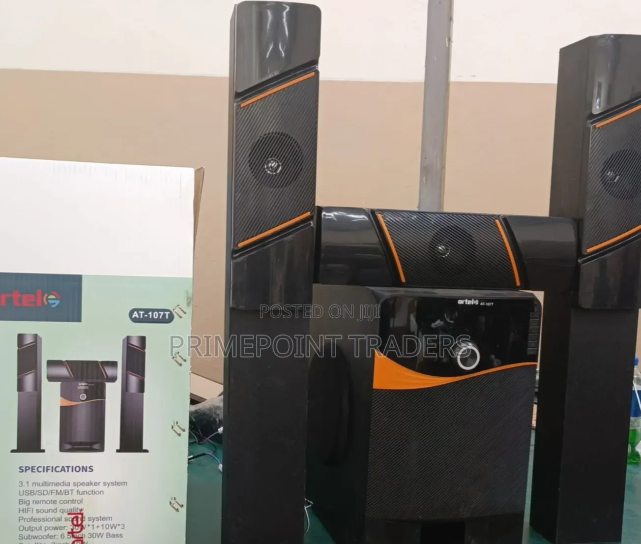 Artel AT-107 Tall Boy Home Entertainment Sound System