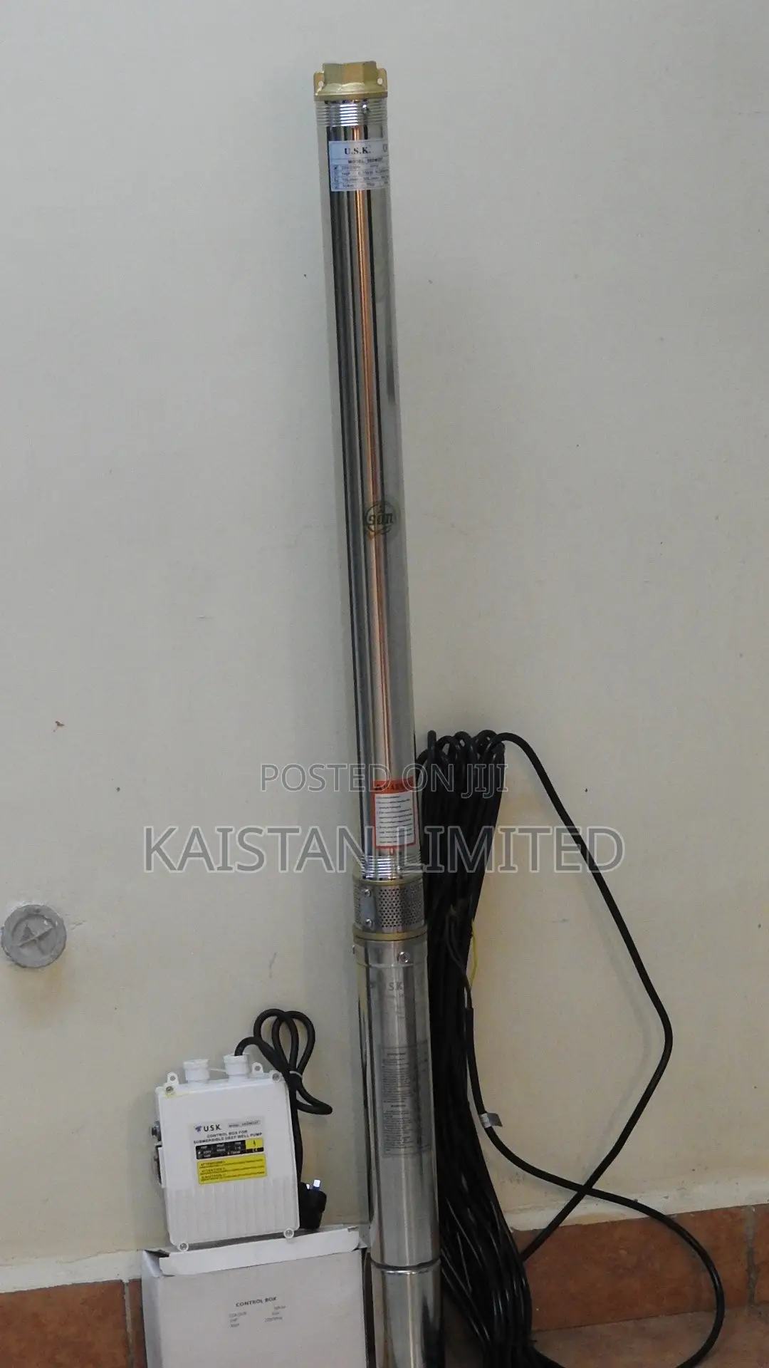 1HP Deep Well Water Pump 750W – Stainless Steel | 126M Maximum Head