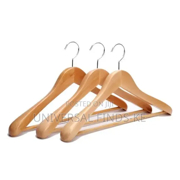 Wooden Clothes Hangers – Durable Wooden Wardrobe Hangers 10 PCS