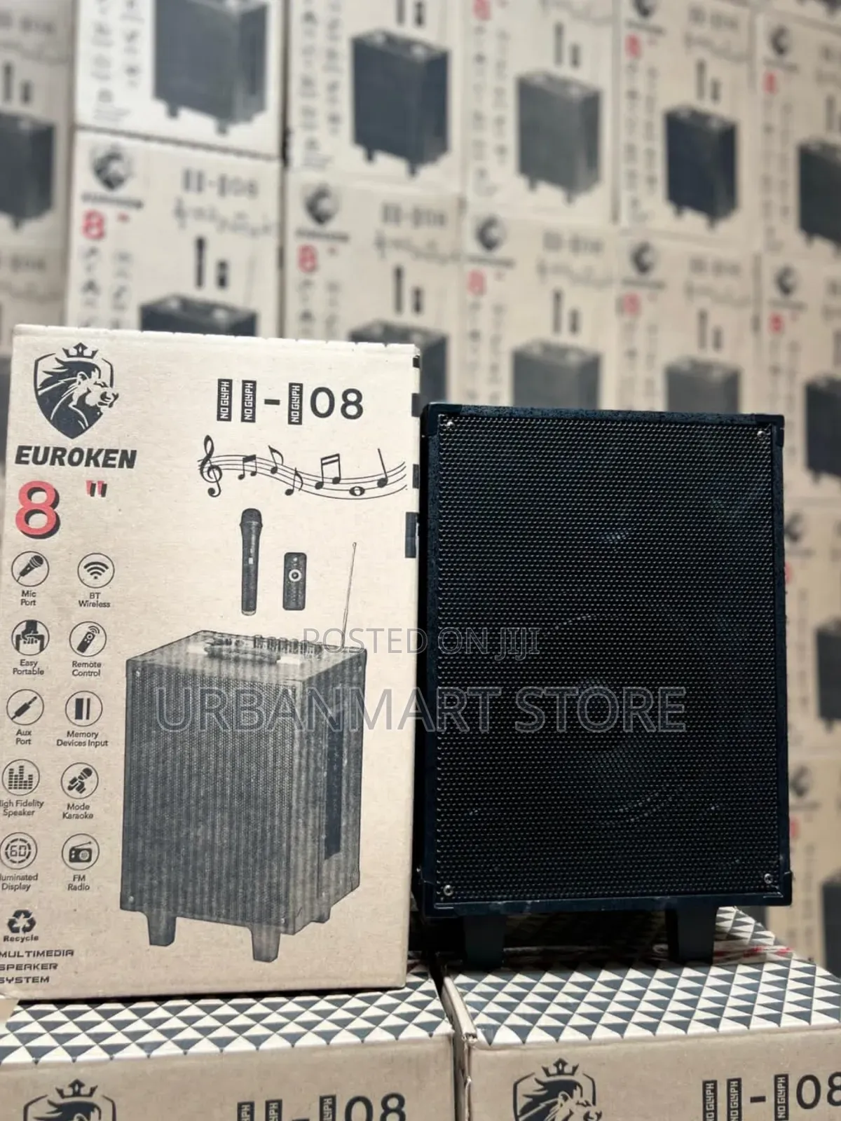 Euroken S-08, 8 Inch Wireless Trolley Speaker