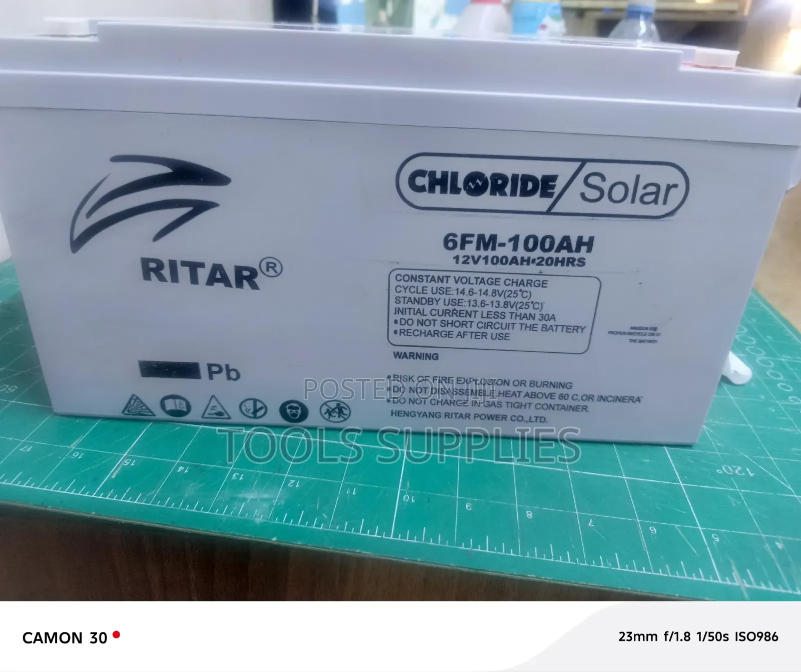 100Ah Ritar Solar Battery/Deep Cycle Solar Battery