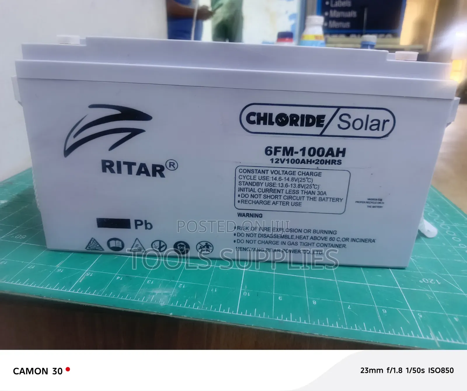 100Ah Ritar Solar Battery/Deep Cycle Solar Battery